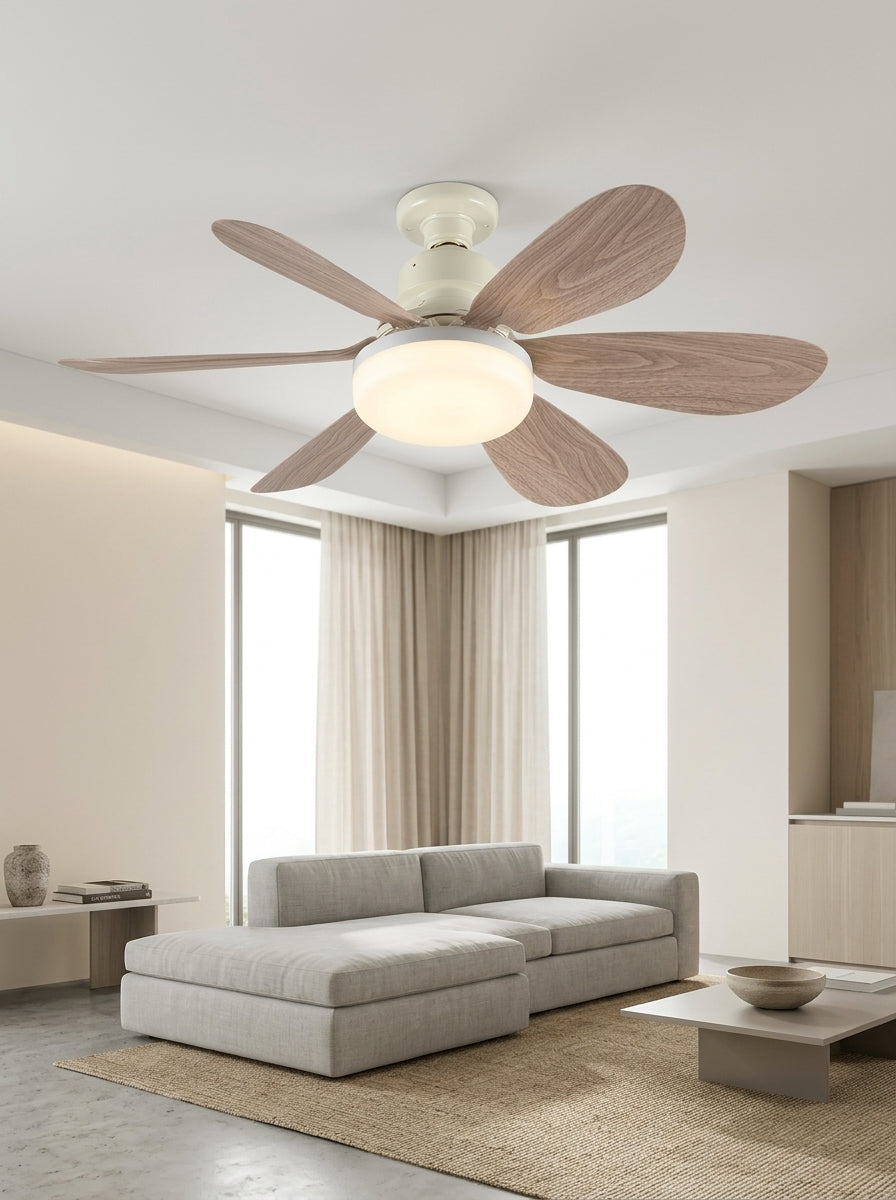 Ventilador de teto com luminária tipo soquete