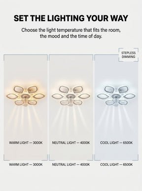 Crystal clover fandelier chandelier ceiling fan with LED light