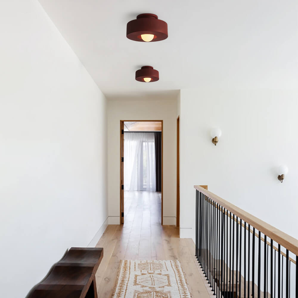 Luminária de Teto CeraCyl | Design Nórdico Geométrico