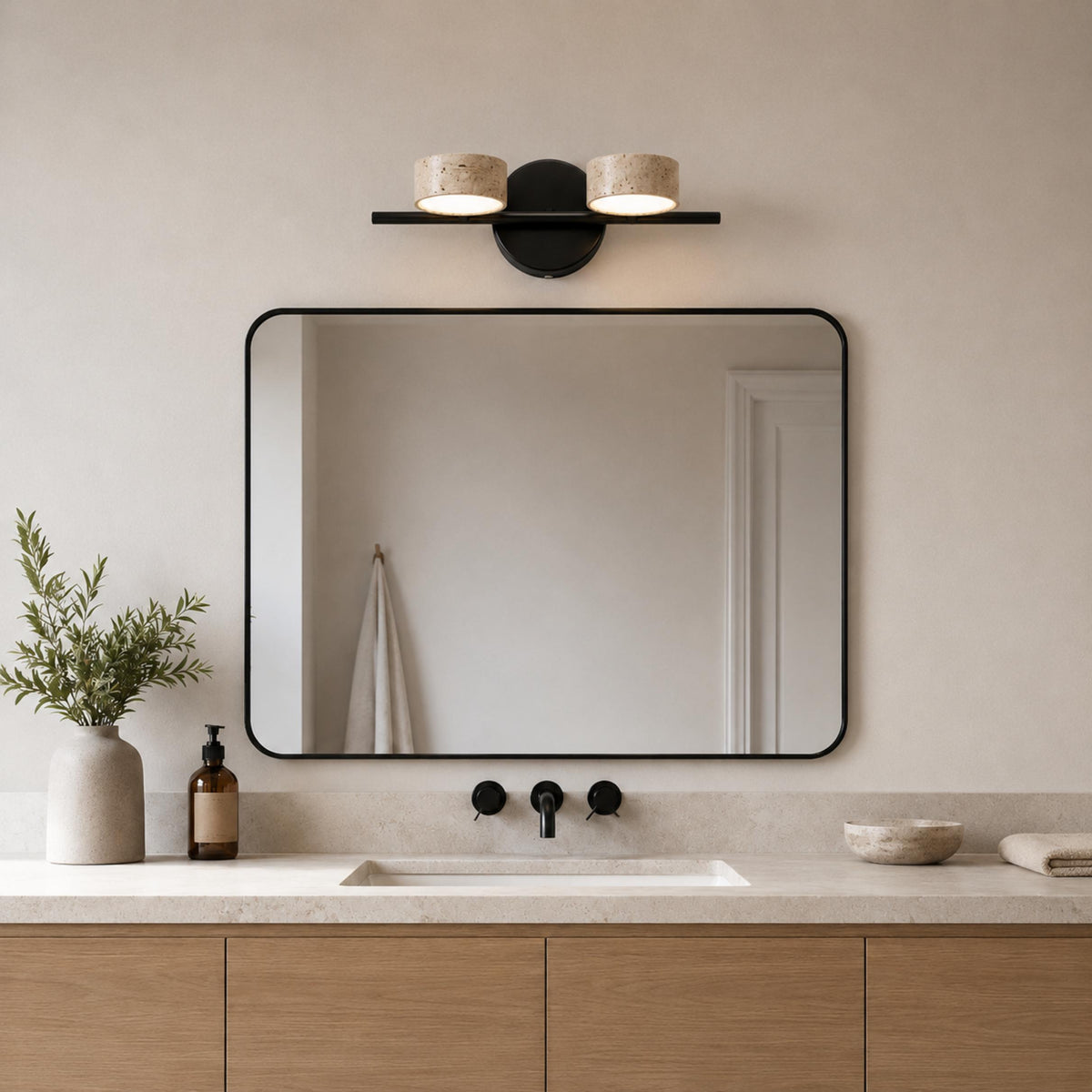Travertine Vanity Light – product image 3