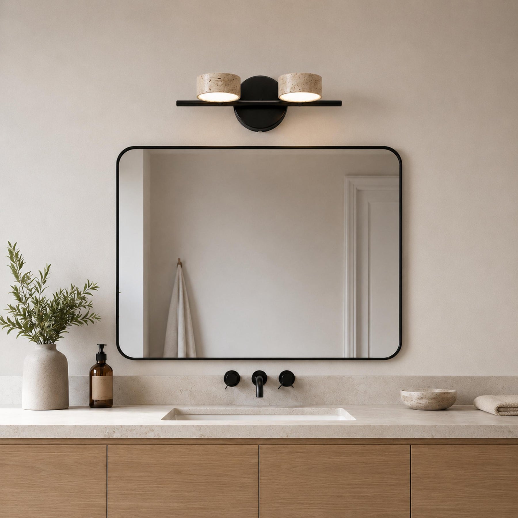 Travertine Vanity Light – product image 3