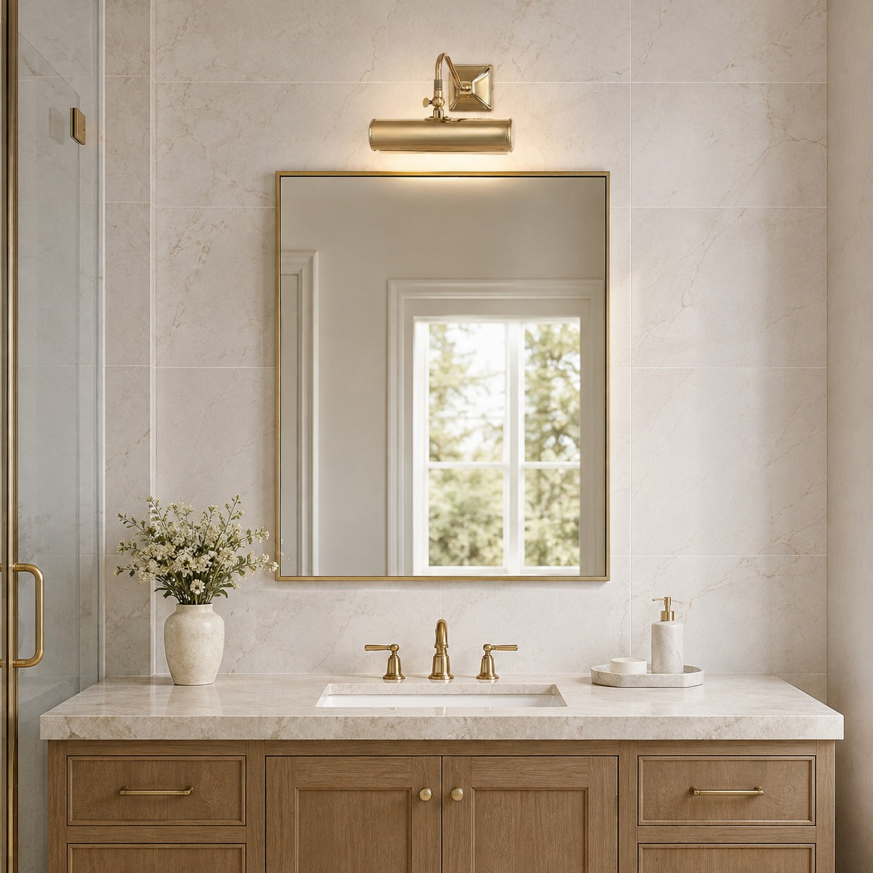Adjustable Brass Wall Sconce – product image 2