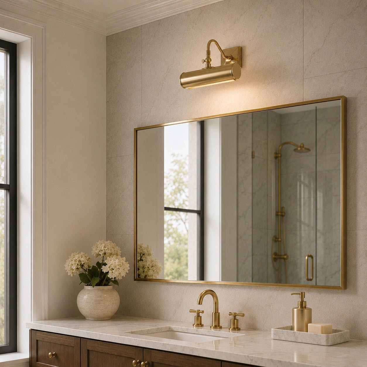 Adjustable Brass Wall Sconce – product image 6