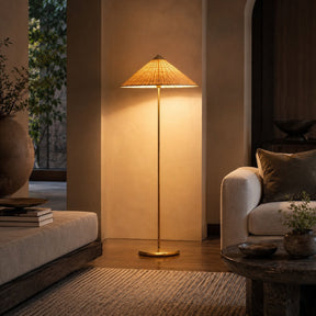 Rattan Floor Lamp – Rattan, Neutral Light (4000K) – floor lamp image 11