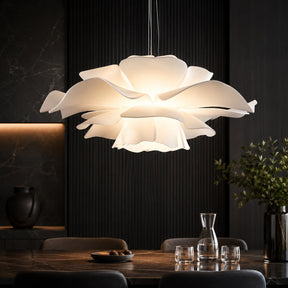 White Flower Pendant Light – pendant light image 3