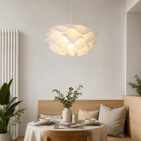 White Flower Pendant Light – B - 20" x 12" – pendant light image 14