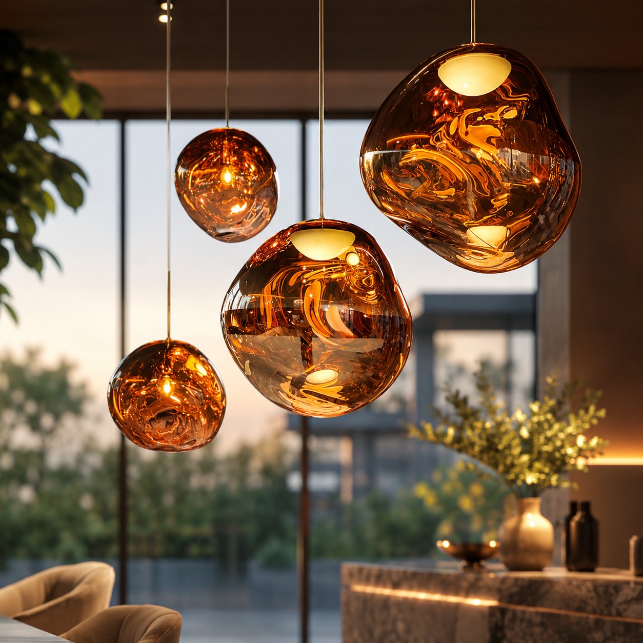 Lava Acrylic Pendant Light – pendant light image 3