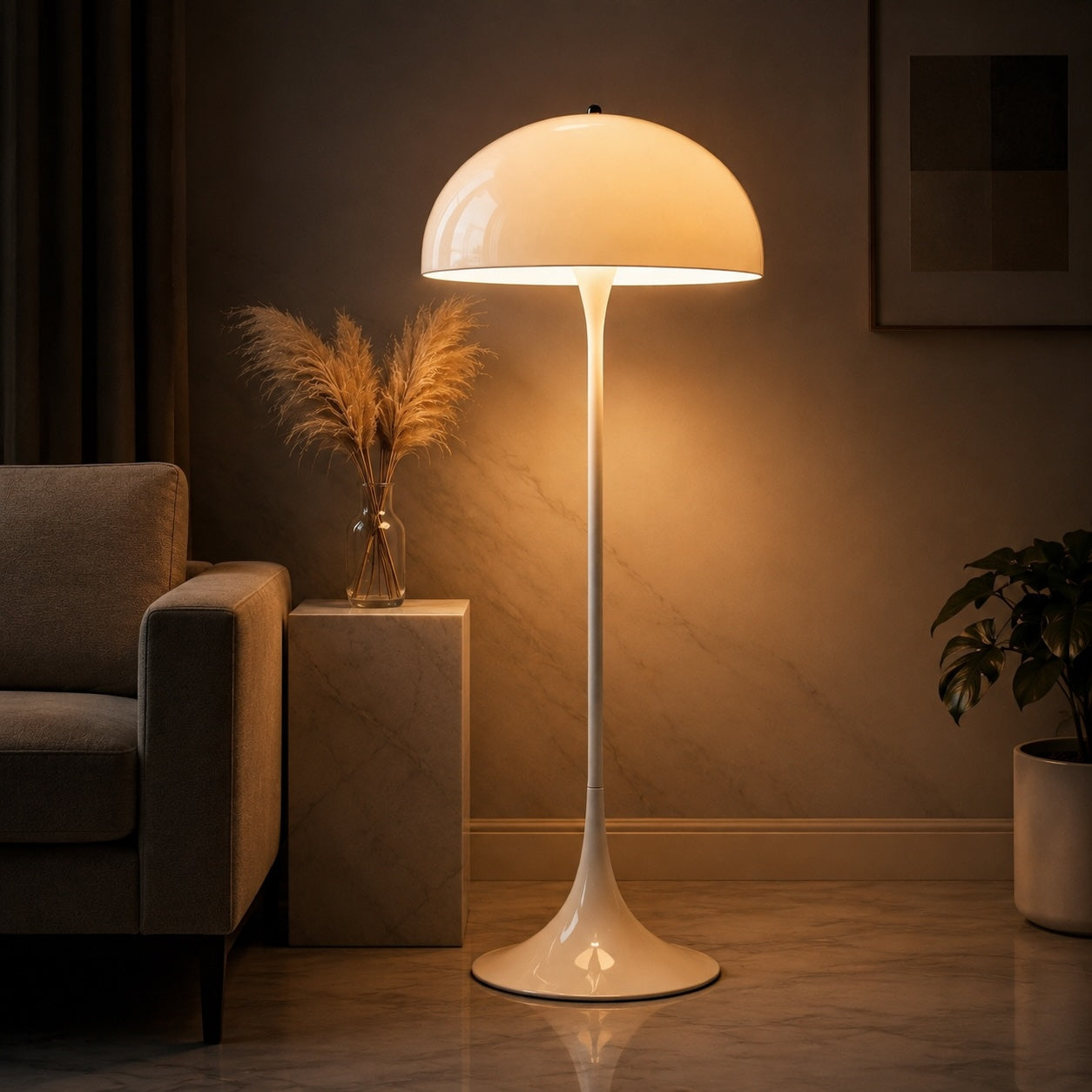 Acrylic Mushroom Floor Lamp – floor lamp image 1