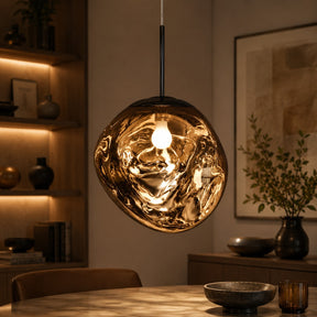 Lava Acrylic Pendant Light – Gold, 19.6″ / 49.8cm, Glass – pendant light image 44