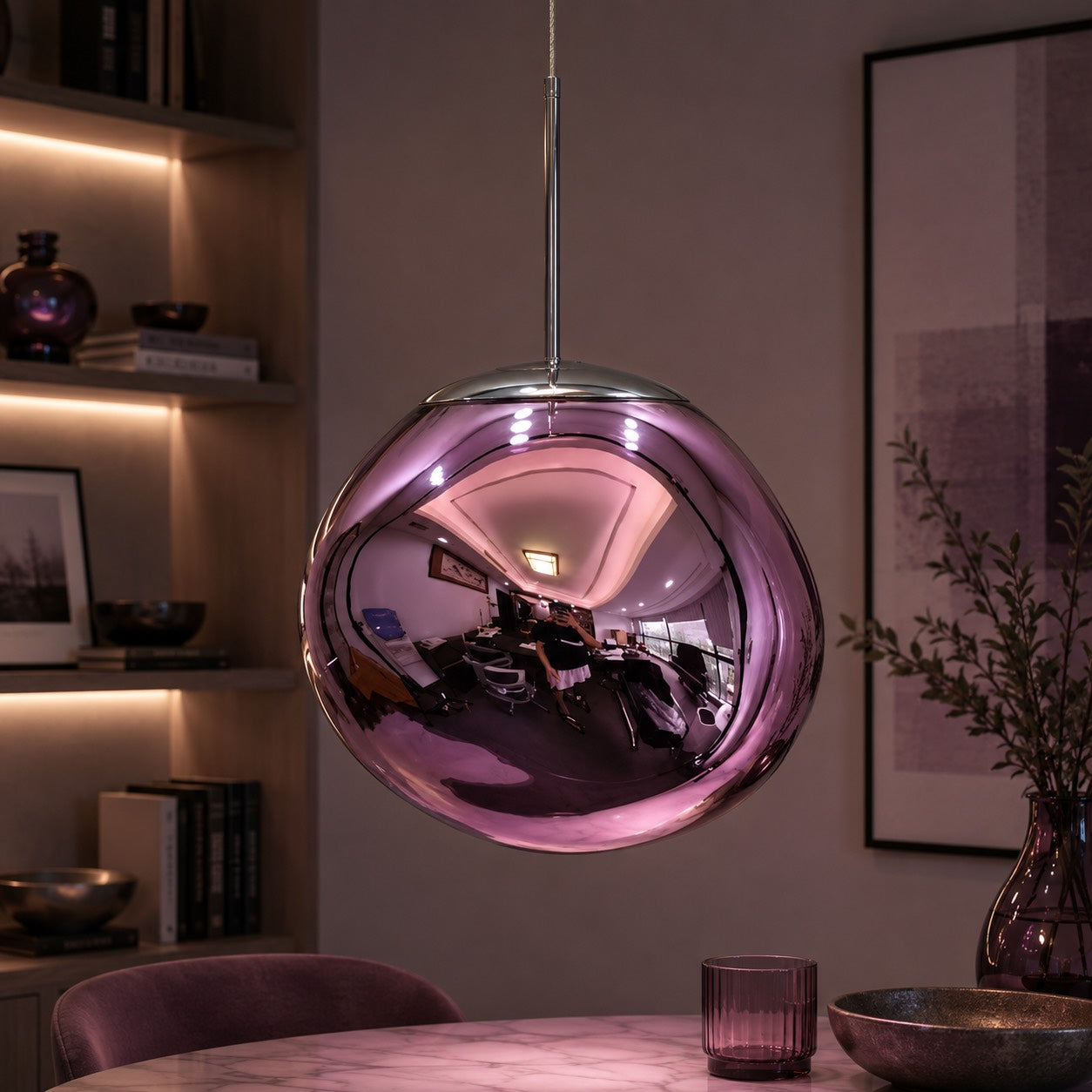 Lava Acrylic Pendant Light – Pink, 19.6″ / 49.8cm, Acrylic – pendant light image 73