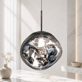 Lava Acrylic Pendant Light – Silver, 19.6″ / 49.8cm, Glass – pendant light image 34