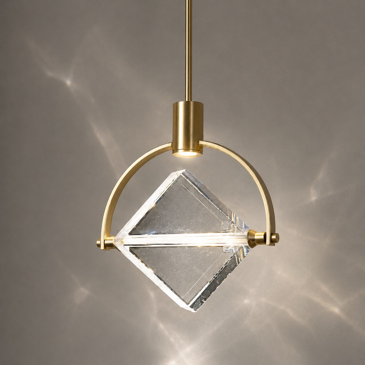 Crystal COB LED Pendant Light – Open – pendant light image 1