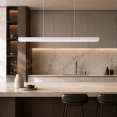 Glass Pendant Lamp – White 39.4" / 100cm, Warm White 3000k – pendant light image 1