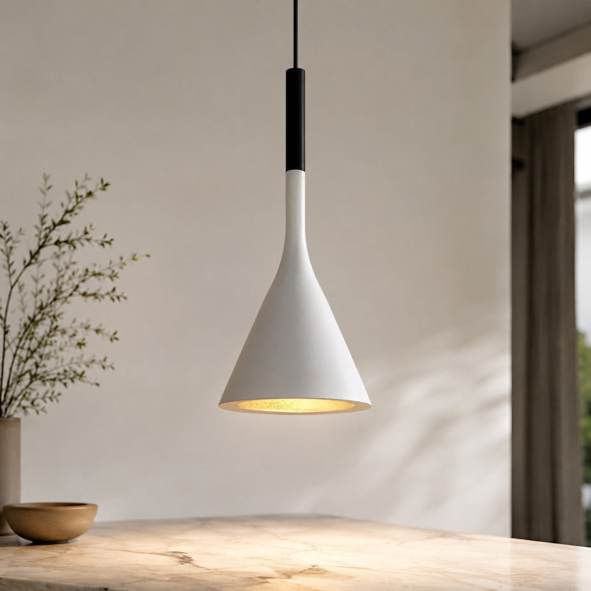 Nordic Tulip Pendant Light – White – pendant light image 1