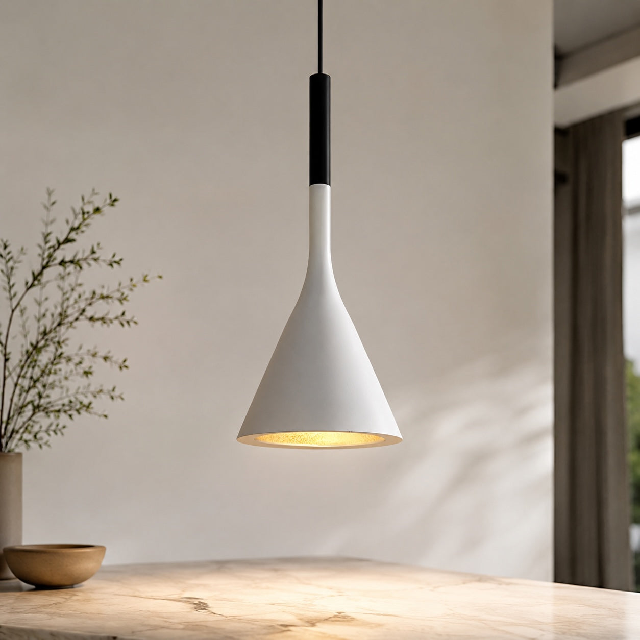 Nordic Tulip Pendant Light – White – pendant light image 1