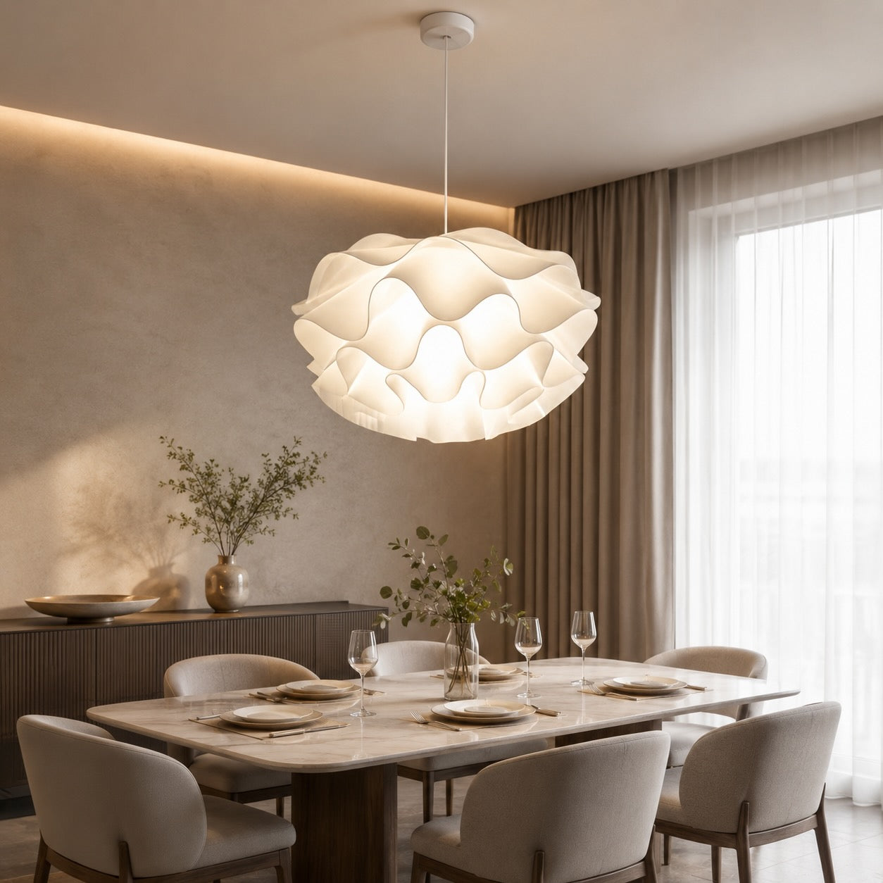 Lotus LED Pendant Light – pendant light image 2