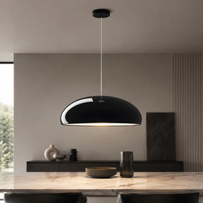 Aluminum Dome Pendant Light – Black, 23.6" / 59.9cm, Warm White – pendant light image 26