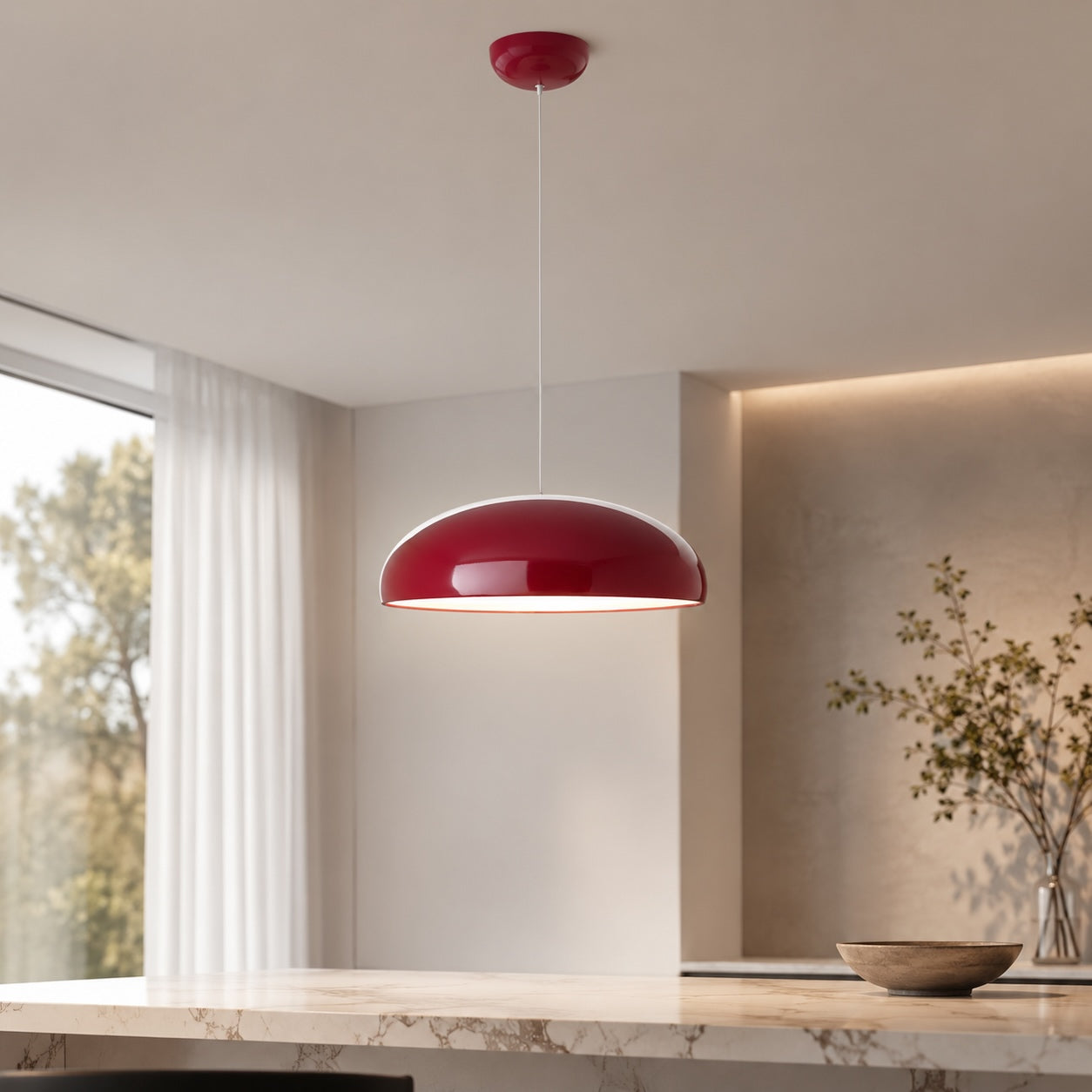 Aluminum Dome Pendant Light – pendant light image 2