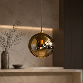 Glass Globe Pendant Light – Gold, Globe 11.8" / 30cm, 3 step dimming – pendant light image 10
