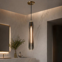 K9 Crystal Pendant Light – Dia 2.8'' x H 15'', Smoke, Cool White (6000K) – pendant light image 4