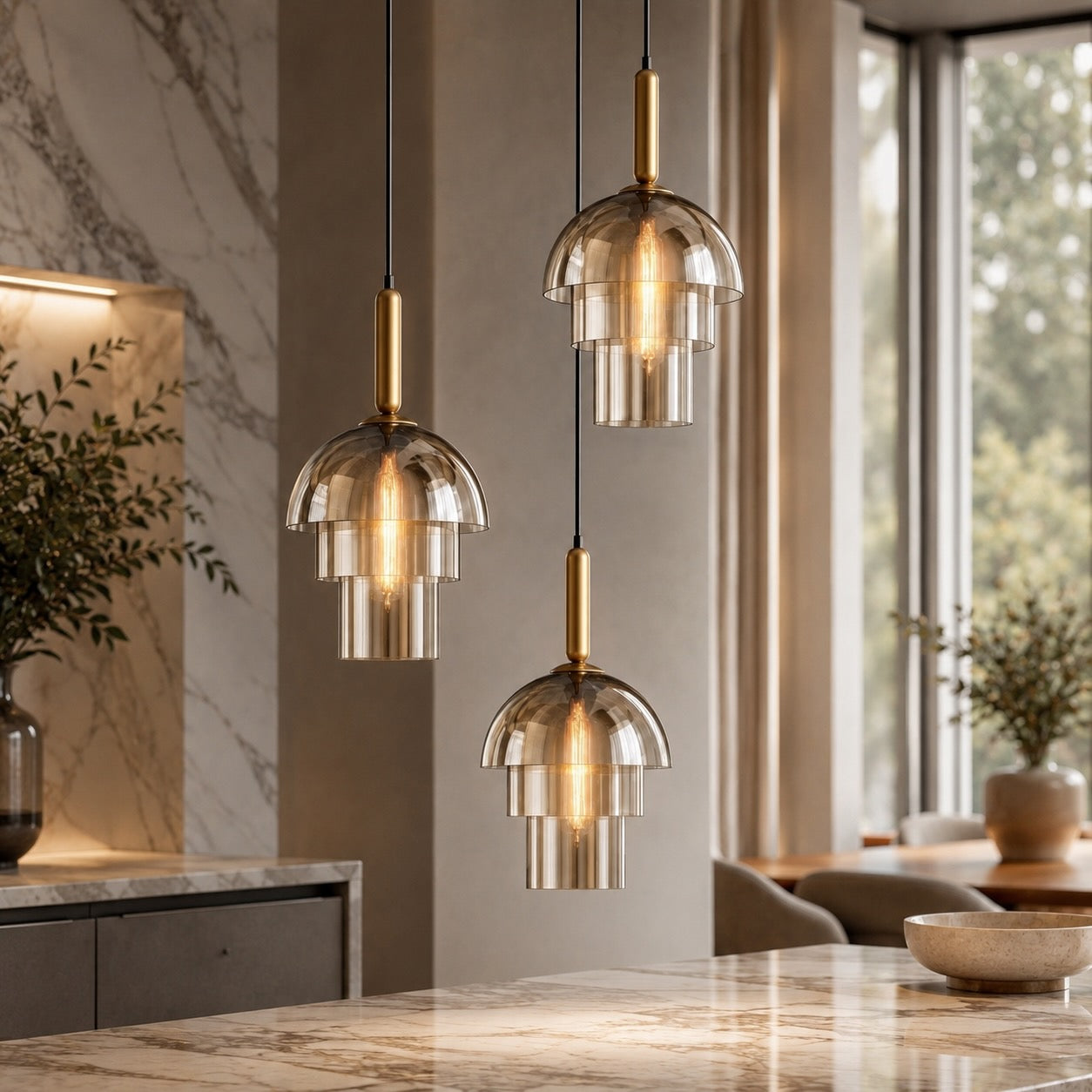 Champagne Glass Pendant Light – pendant light image 2