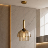Champagne Glass Pendant Light – Two Layers – pendant light image 1