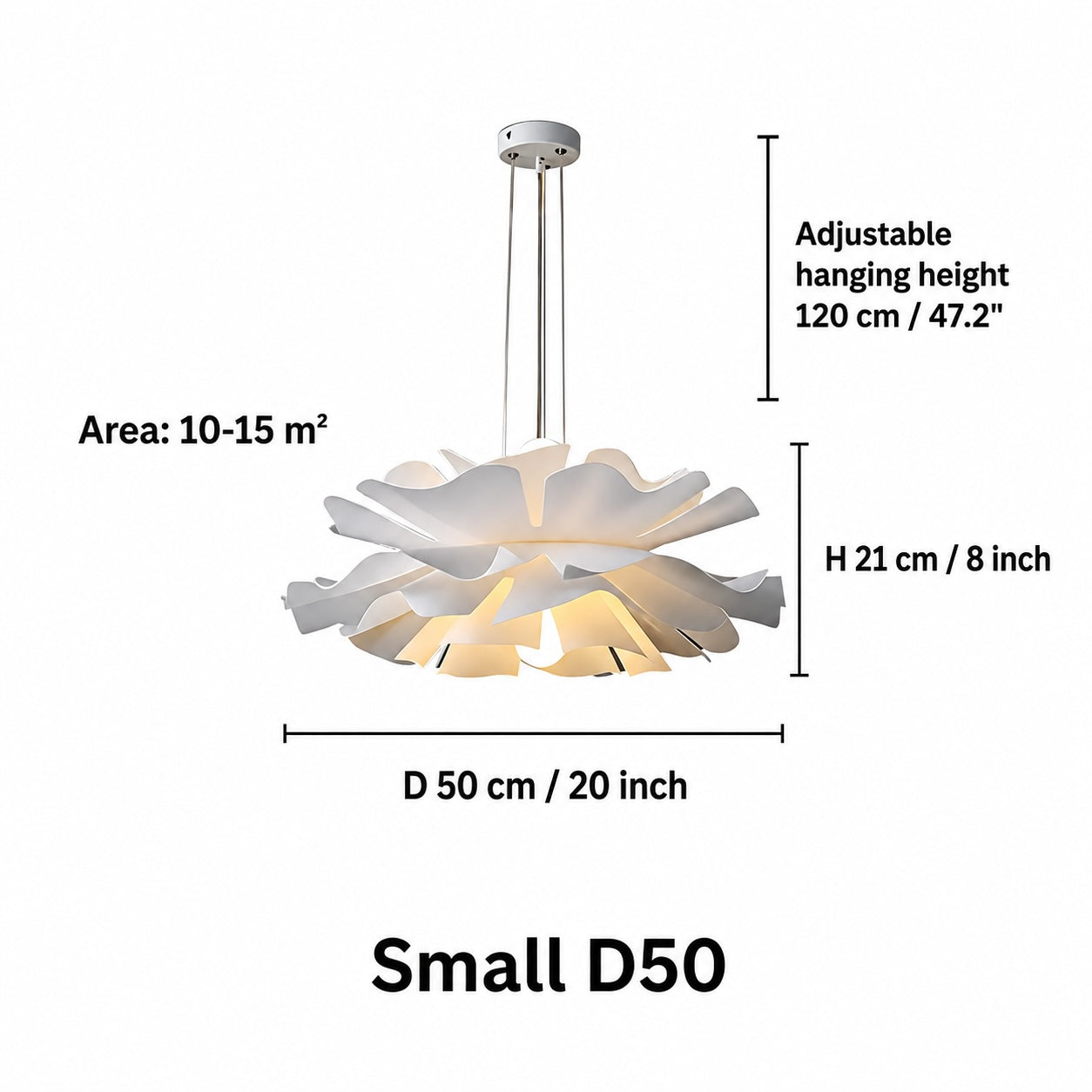 White Flower Pendant Light – pendant light image 5
