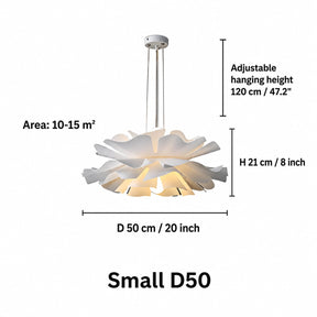 White Flower Pendant Light – pendant light image 5