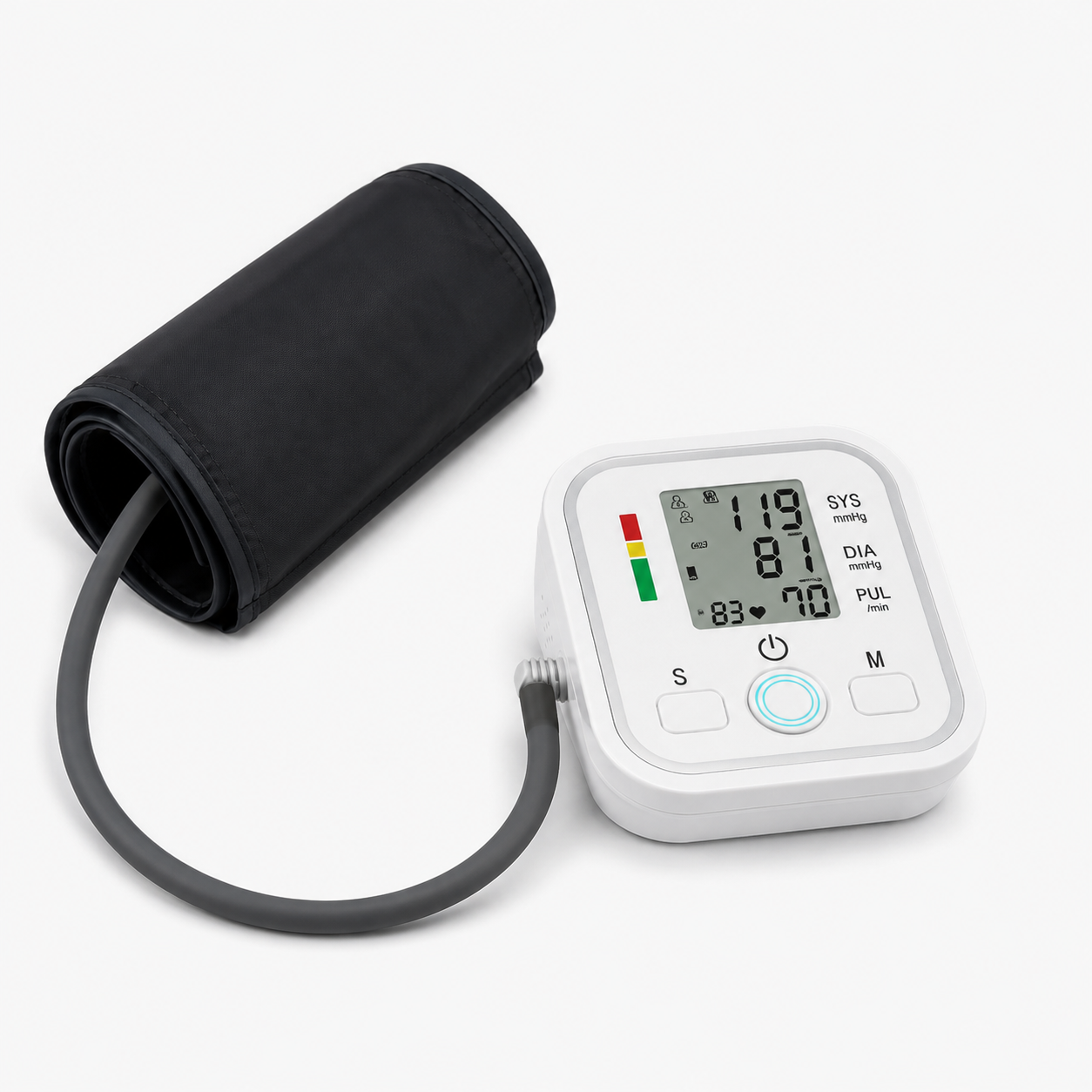 Monitor Digital de Pressão Arterial de Pulso para Uso Doméstico com Visor Grande