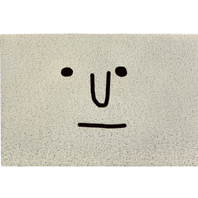 Smiley Print Doormat – Non-Slip PVC &amp; Quick-Drying 40x60cm