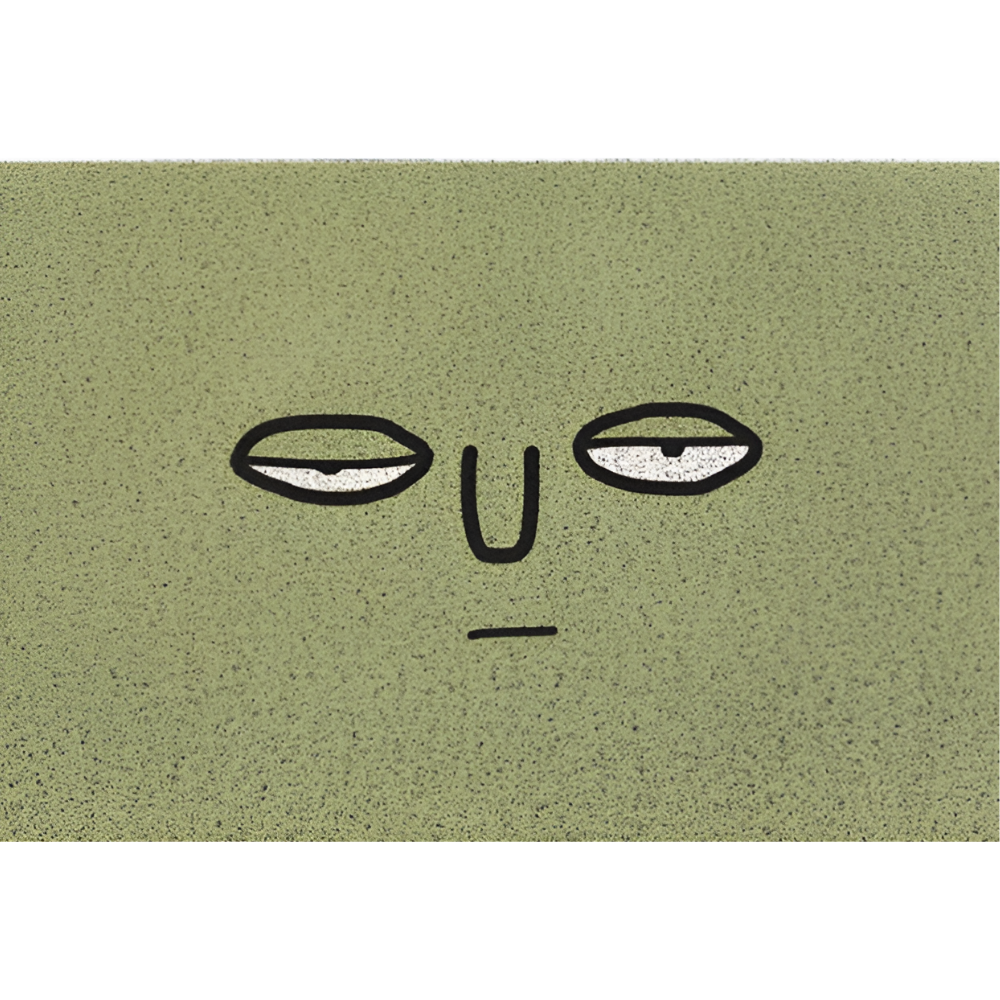 Smiley Print Doormat – Non-Slip PVC &amp; Quick-Drying 40x60cm