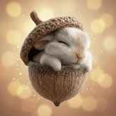 Christmas Tree Ornaments Handcrafted Woodland Animal Acorn Decorations