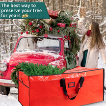 Bolsa de Armazenamento para Árvore de Natal Organizador de Plástico Impermeável Resistente