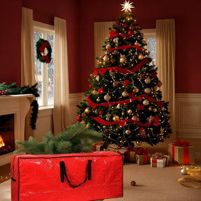 Bolsa de Armazenamento para Árvore de Natal Organizador de Plástico Impermeável Resistente