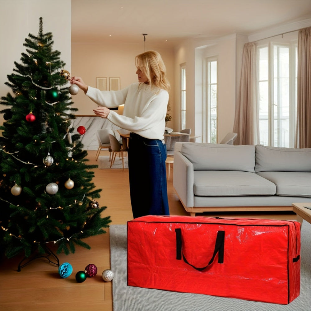Bolsa de Armazenamento para Árvore de Natal Organizador de Plástico Impermeável Resistente