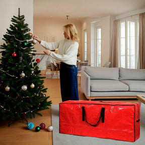 Bolsa de Armazenamento para Árvore de Natal Organizador de Plástico Impermeável Resistente
