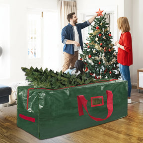 Bolsa de Armazenamento para Árvore de Natal Organizador de Plástico Impermeável Resistente