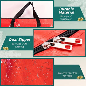 Bolsa de Armazenamento para Árvore de Natal Organizador de Plástico Impermeável Resistente