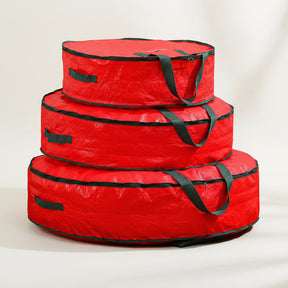 Bolsa de Armazenamento de Enfeites Organizador de Decoração de Natal em Poliéster