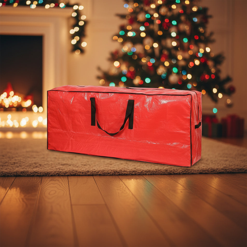Bolsa de Armazenamento para Árvore de Natal Organizador de Plástico Impermeável Resistente