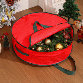 Bolsa de Armazenamento de Enfeites Organizador de Decoração de Natal em Poliéster