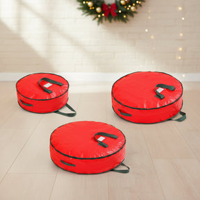 Bolsa de Armazenamento de Enfeites Organizador de Decoração de Natal em Poliéster
