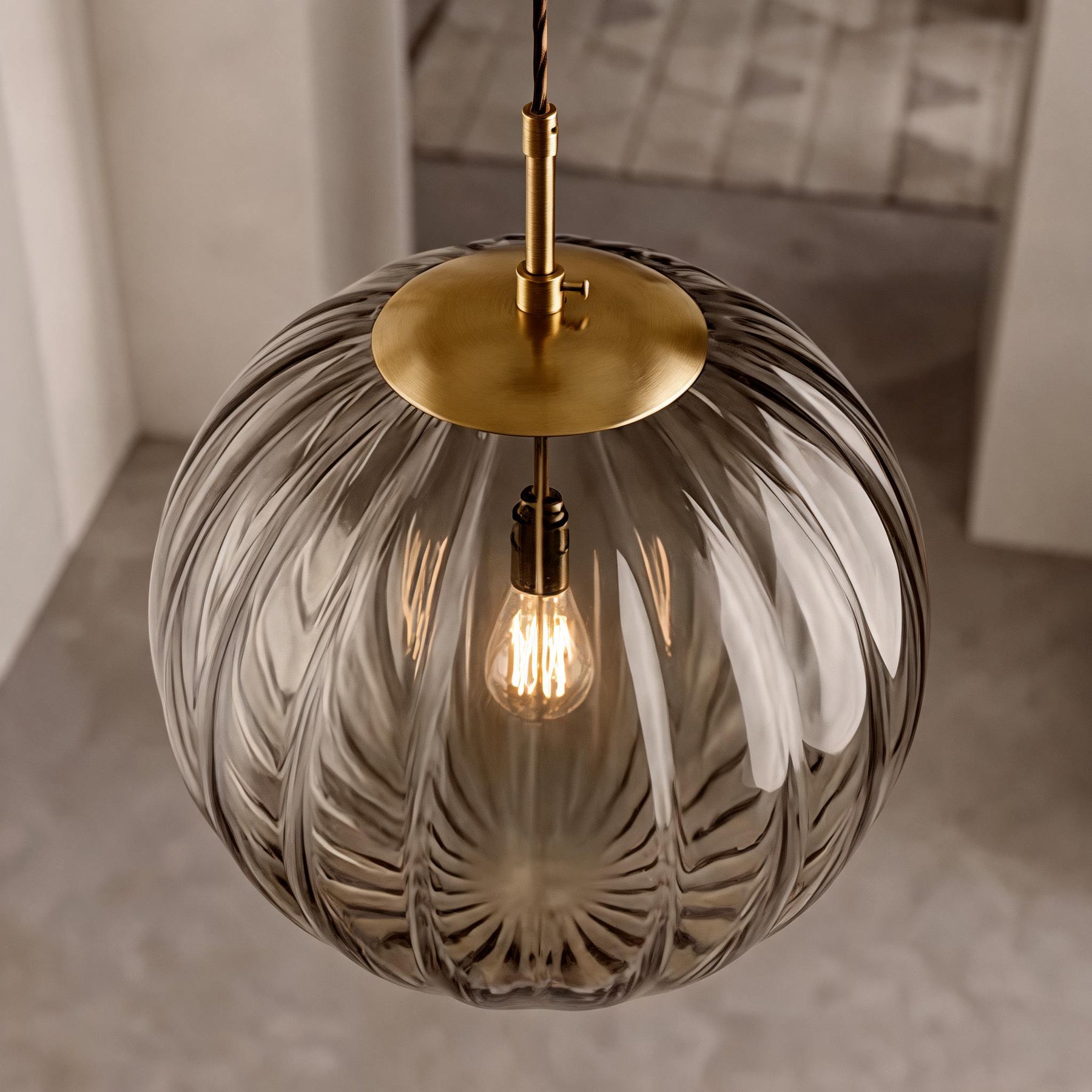 Smoky Glass Pendant Light – pendant light image 3