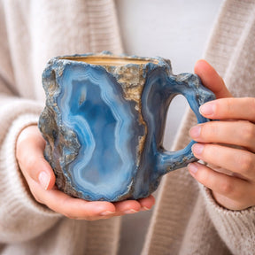 Caneca de Café Estilo Pedra Decorativa