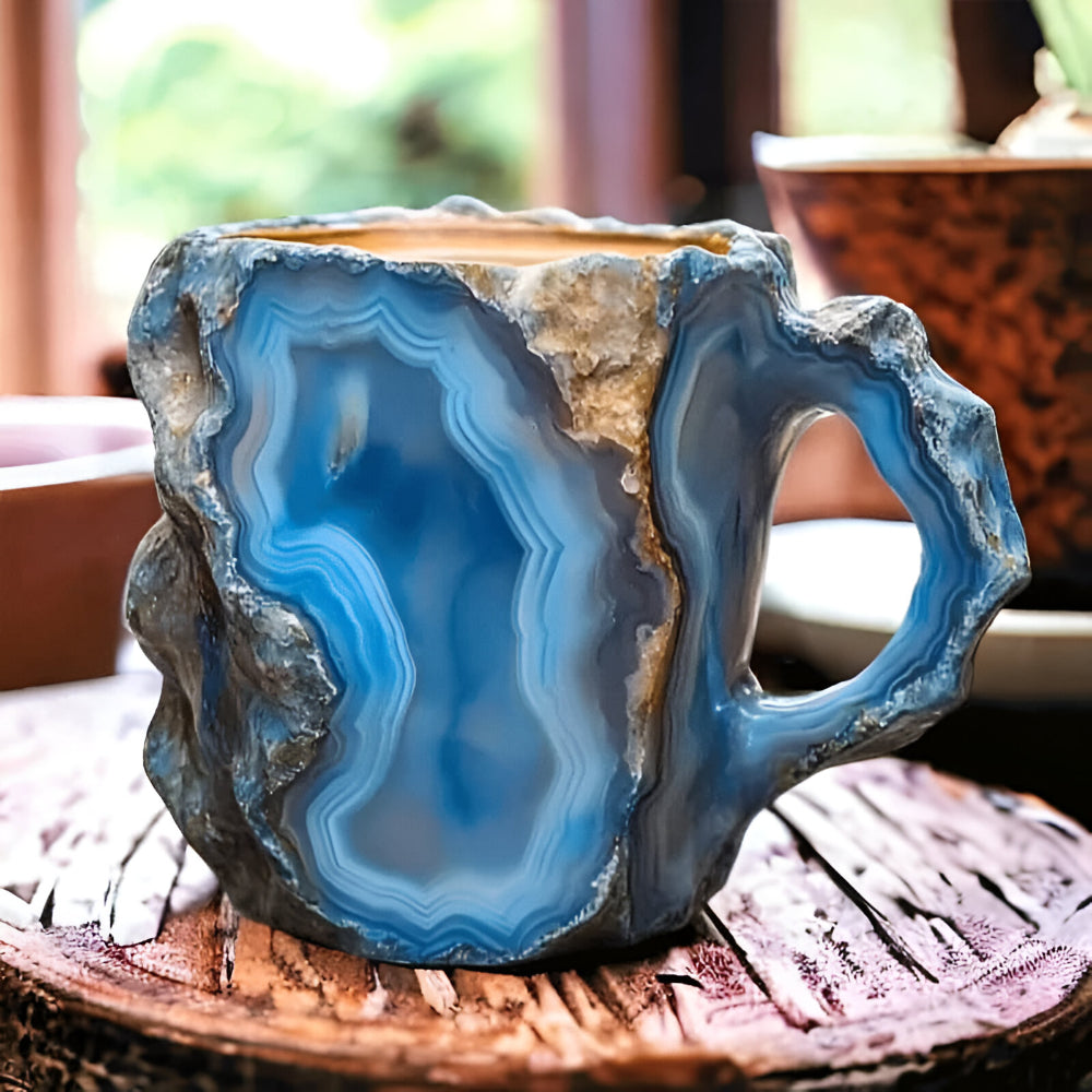 Caneca de Café Estilo Pedra Decorativa