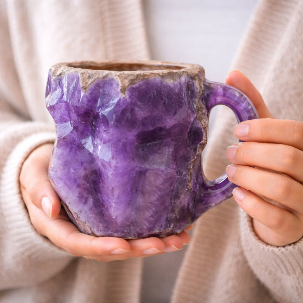Caneca de Café Estilo Pedra Decorativa