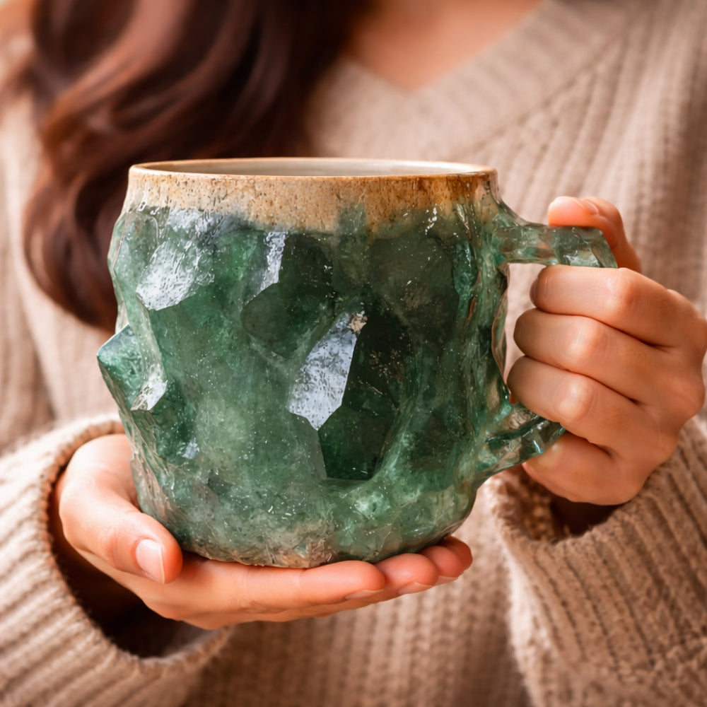 Caneca de Café Estilo Pedra Decorativa