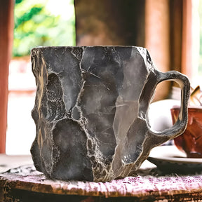 Caneca de Café Estilo Pedra Decorativa