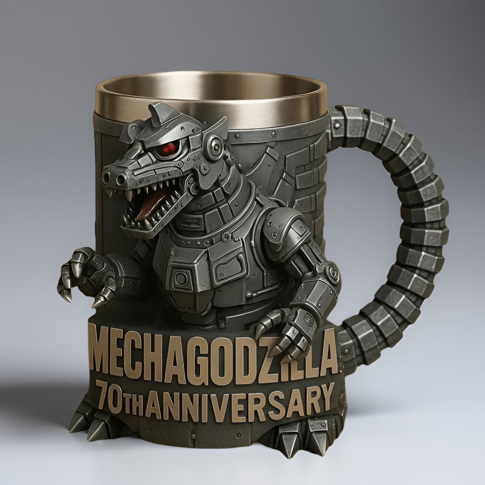 Caneca de Café Figura de Monstro Escultura em Cerâmica 3D