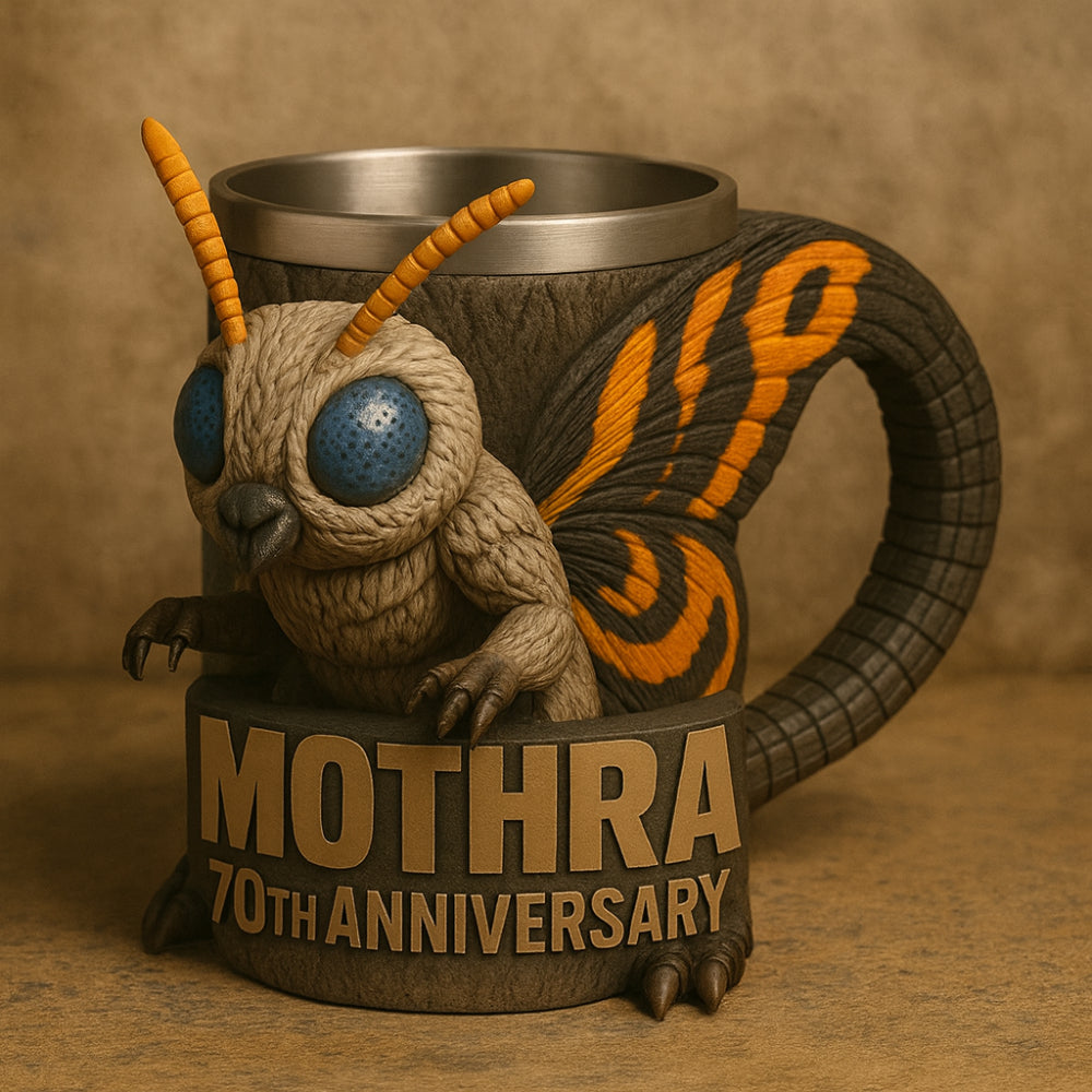 Caneca de Café Figura de Monstro Escultura em Cerâmica 3D